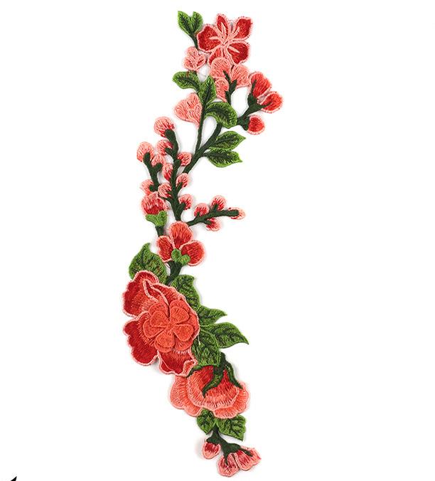 SUPERVALUECHOICE HCSEYB00072 Floral Embroidered Fabric Patches 5.51'' X 13.38''