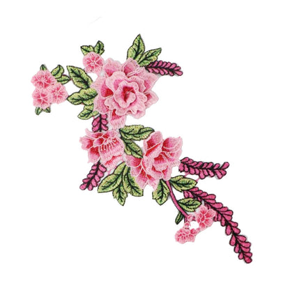 SUPERVALUECHOICE HCSEYB00079 Floral Embroidered Fabric Patches (Without gold thread) 7.87'' X 14.96''