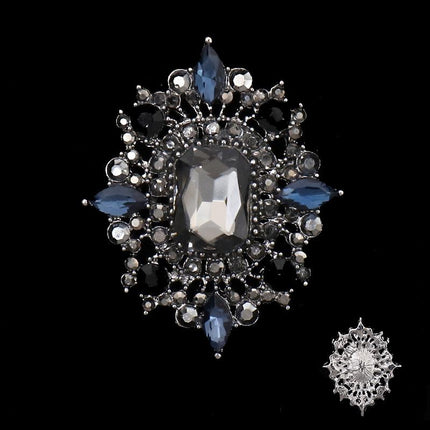 SUPERVALUECHOICE HCSESC00007 DIY Crafts Rhinestone Alloy Brooch Accessories Crystal Brooch Sparkling Crystal