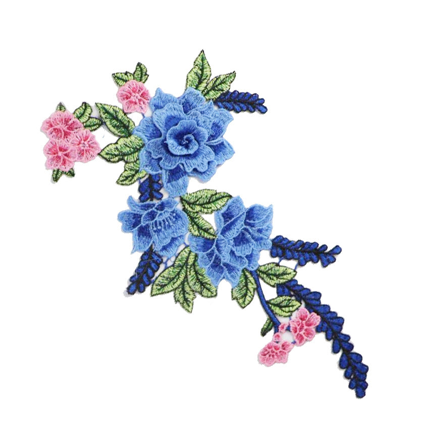 SUPERVALUECHOICE HCSEYB00079 Floral Embroidered Fabric Patches (Without gold thread) 7.87'' X 14.96''