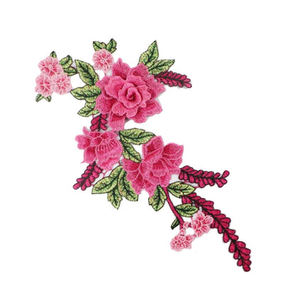 SUPERVALUECHOICE HCSEYB00079 Floral Embroidered Fabric Patches (Without gold thread) 7.87'' X 14.96''
