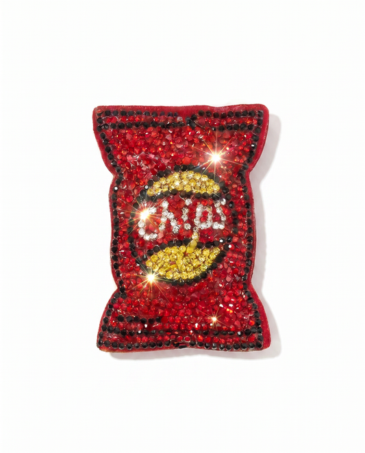 SUPERVALUECHOICE HCSESA00040 Crystal potato chip keychain & brooch