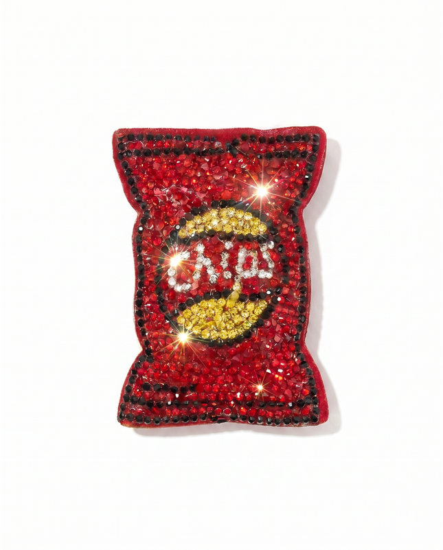SUPERVALUECHOICE HCSESA00040 Crystal potato chip keychain & brooch
