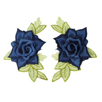 SUPERVALUECHOICE HCSEYB00081 Pair of Floral Embroidery Patches Matching Set 3.93'' X 4.72''