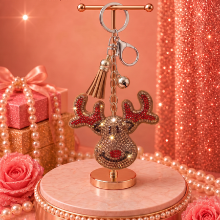 SUPERVALUECHOICE HCSESA00043 Crystal Christmas Series Keychain & Brooch