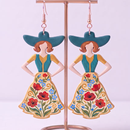 SUPERVALUECHOICE HCSEUB00026 DIY Paint Your Own Resin Earring Kit, 1 Pair with Gold Hooks