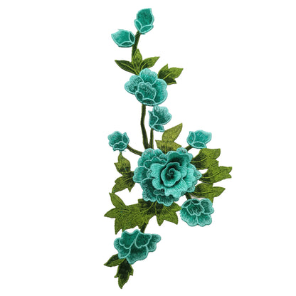 SUPERVALUECHOICE HCSEYB00038 3D Floral Embroidered Fabric Patches