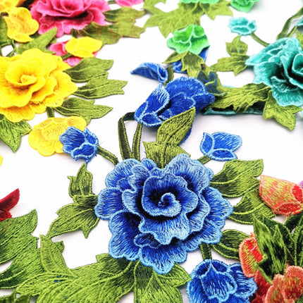SUPERVALUECHOICE HCSEYB00038 3D Floral Embroidered Fabric Patches