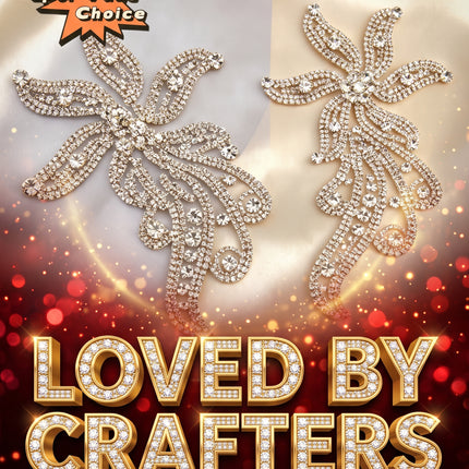 SUPERVALUECHOICE CHRISTMAS HCSEYD00054 Crystal Rhinestone Patch