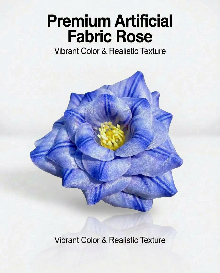 SUPERVALUECHOICE HCSERA00001 Premium Fabric Artificial Rose Flower , DIY Craft Rose Patches for Brooch Making, Clothing, Hat & Hair Accessory Decoration