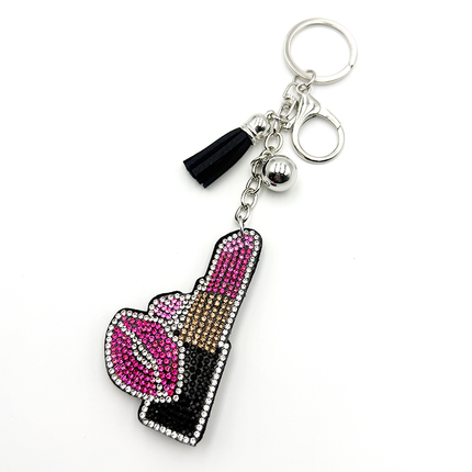 SUPERVALUECHOICE HCSESA00088 Fashion Lipstick Lips Brooch & Keyring