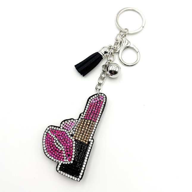 SUPERVALUECHOICE HCSESA00088 Fashion Lipstick Lips Brooch & Keyring