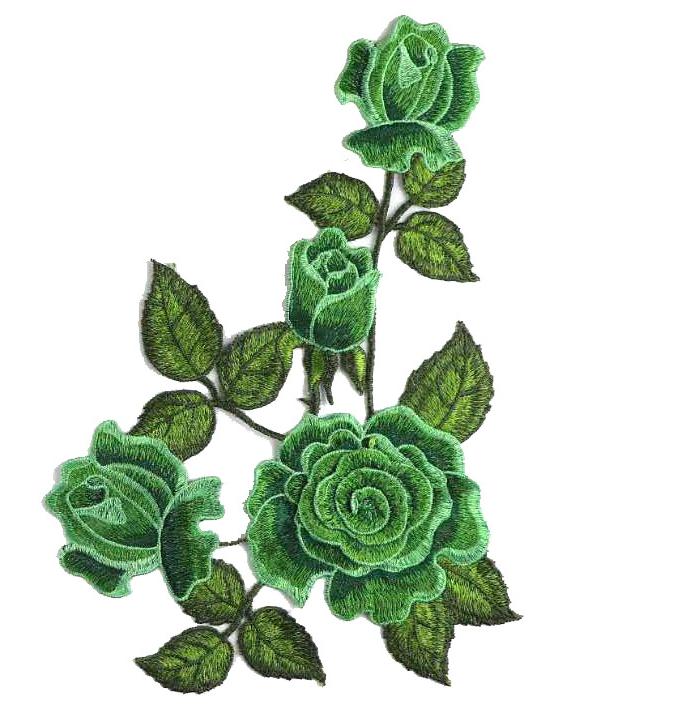 SUPERVALUECHOICE HCSEYB00087 Floral Embroidered Fabric Patches 9.05'' X 12.59''
