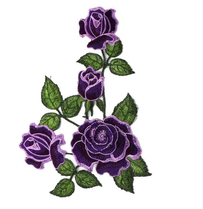 SUPERVALUECHOICE HCSEYB00087 Floral Embroidered Fabric Patches 9.05'' X 12.59''