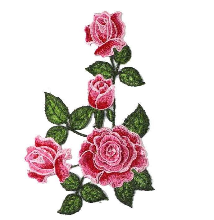 SUPERVALUECHOICE HCSEYB00087 Floral Embroidered Fabric Patches 9.05'' X 12.59''