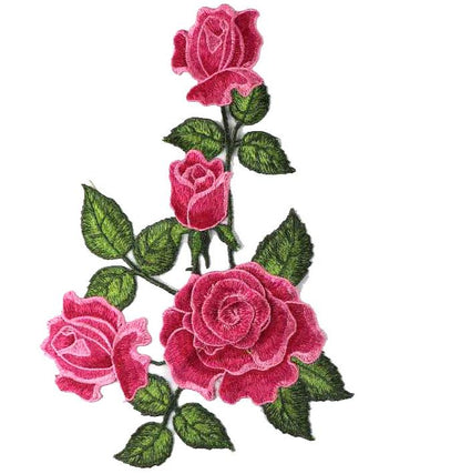 SUPERVALUECHOICE HCSEYB00087 Floral Embroidered Fabric Patches 9.05'' X 12.59''