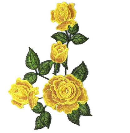 SUPERVALUECHOICE HCSEYB00087 Floral Embroidered Fabric Patches 9.05'' X 12.59''