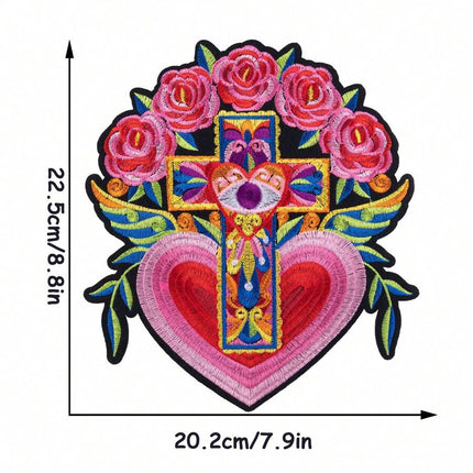 SUPERVALUECHOICE HCSEYB00139 Large Flower clothing patch