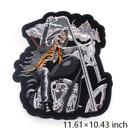 SUPERVALUECHOICE HCSEYH00001 Motorcycle Eagle Skull Embroidered Iron On Patches