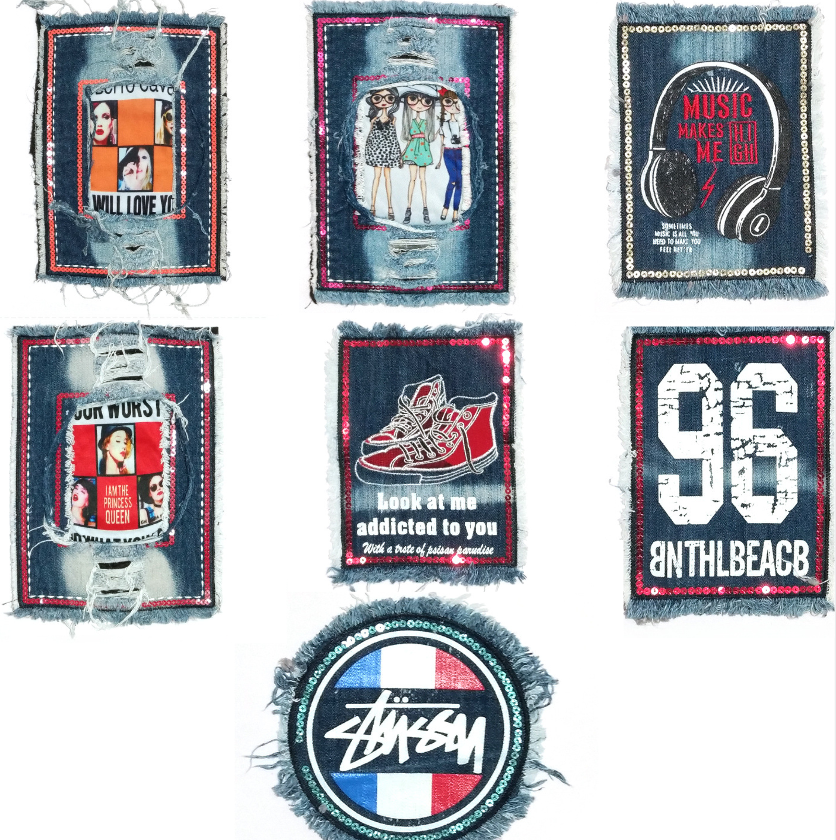 SUPERVALUECHOICE HCSEYC00014 Denim cartoon clothing fabric patches