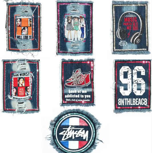 SUPERVALUECHOICE HCSEYC00014 Denim cartoon clothing fabric patches