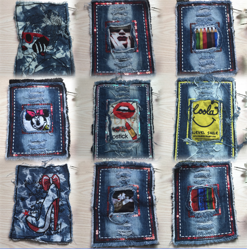 SUPERVALUECHOICE HCSEYC00013 Denim cartoon clothing fabric patches