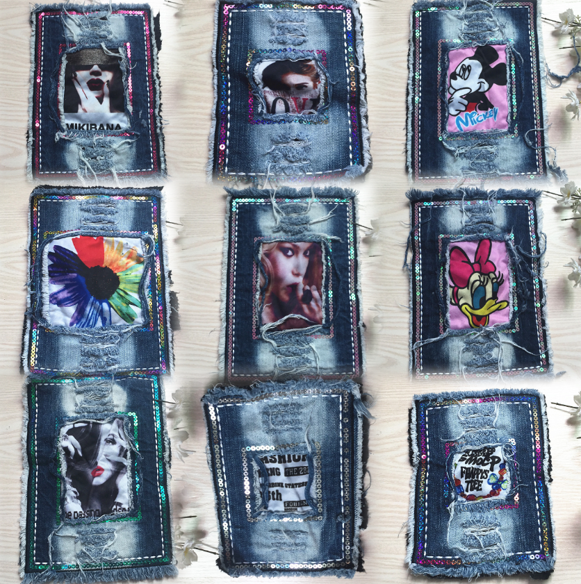 SUPERVALUECHOICE HCSEYC00012 Denim cartoon clothing fabric patches