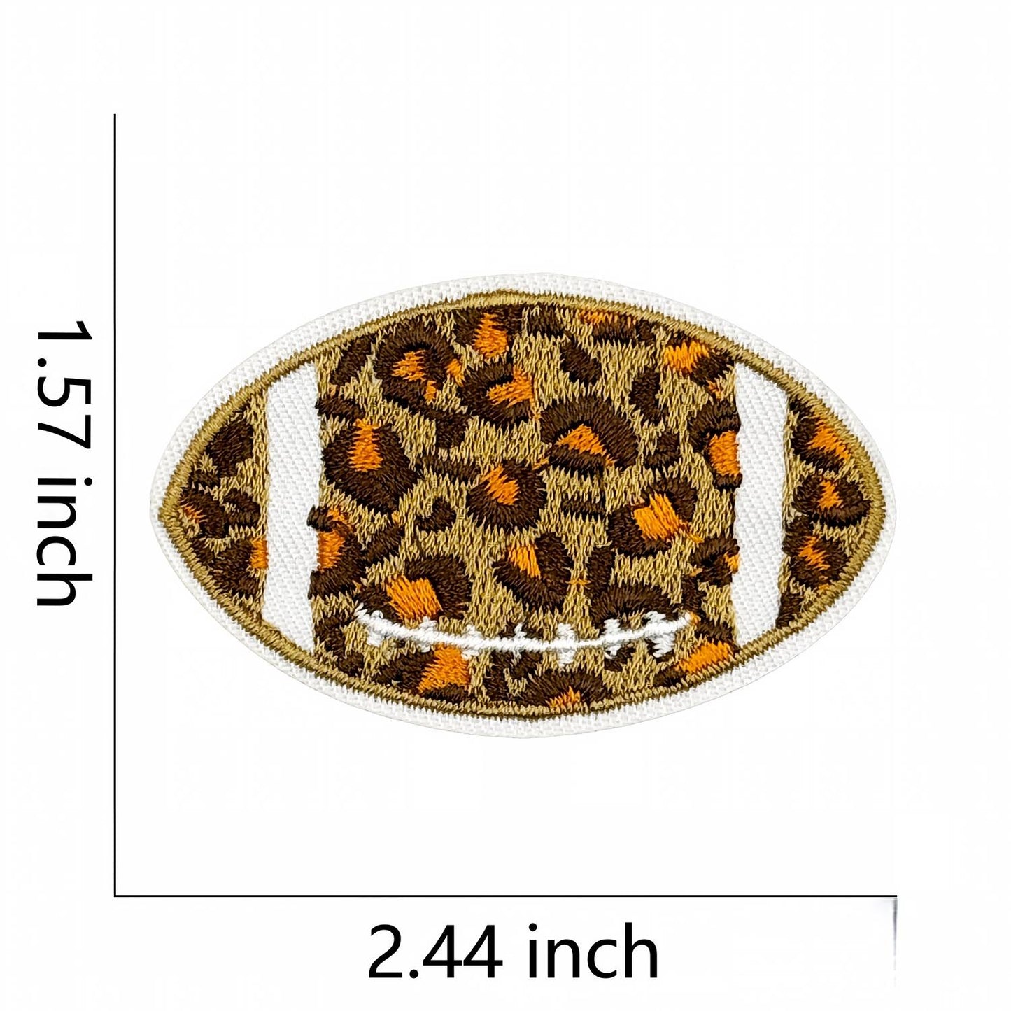 SUPERVALUECHOICE HCSEYSB00003 Assorted Leopard Print Iron On Patches 18 Pcs Fashion Cowboy Hat Shoes Star Pumpkin Embroidered Appliques for Jacket Backpack Clothing DIY Decor