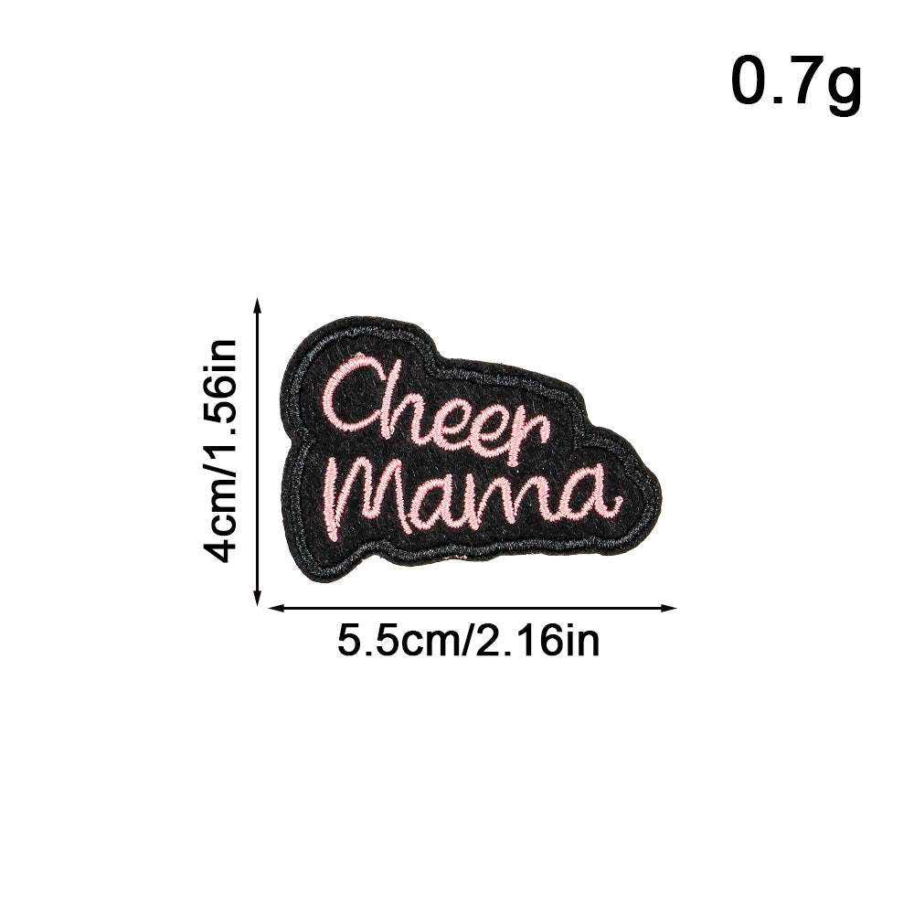 SUPERVALUECHOICE HCSEYSB000016 15Pcs Mama Slogan Embroidered Iron On Patches Mother Themed Clothing DIY Decor Appliques