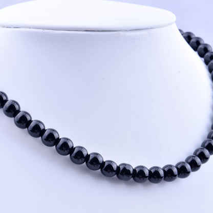 SUPERVALUECHOICE HCSEN00002 Multicolor Round Pearl Choker Necklace Classic Single Strand Beaded Necklace for Women Daily Wedding Jewelry