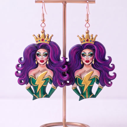 SUPERVALUECHOICE HCSEUB00016 DIY Paint Your Own Resin Earring Kit, 1 Pair with Gold Hooks