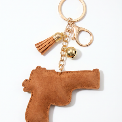 SUPERVALUECHOICE HCSESA00042 Rhinestone Gun Keychain & Brooch Sparkly Accessory