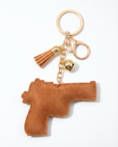 SUPERVALUECHOICE HCSESA00042 Rhinestone Gun Keychain & Brooch Sparkly Accessory