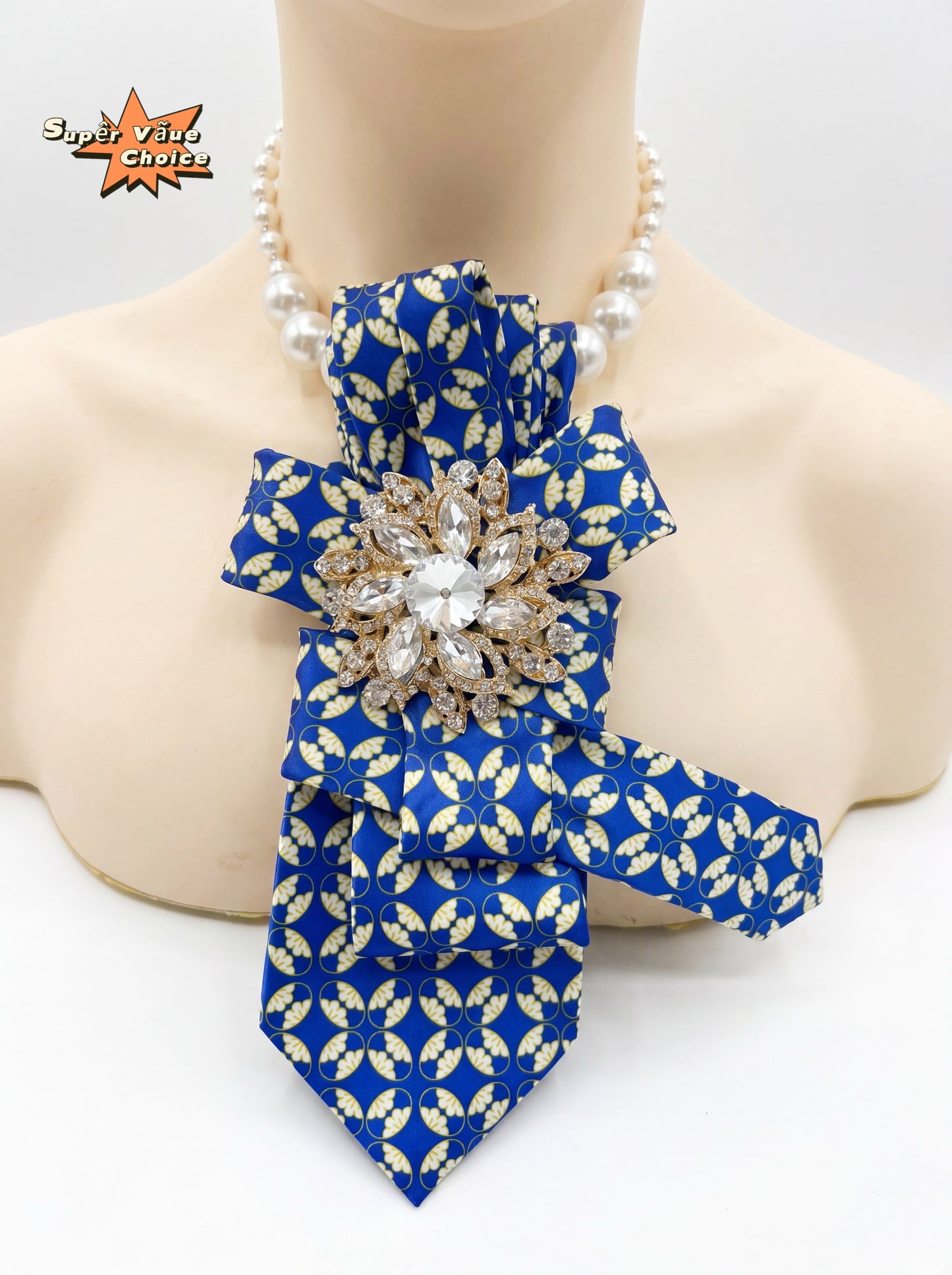 SUPERVALUECHOICE HCSEZA00009 Blue Petal Tie