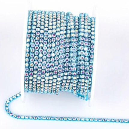 SuperValueChoice HCSEOA00022 SS6(2mm) Crystal Rhinestone Diamond Close Chain Trim for Sewing,Crafts