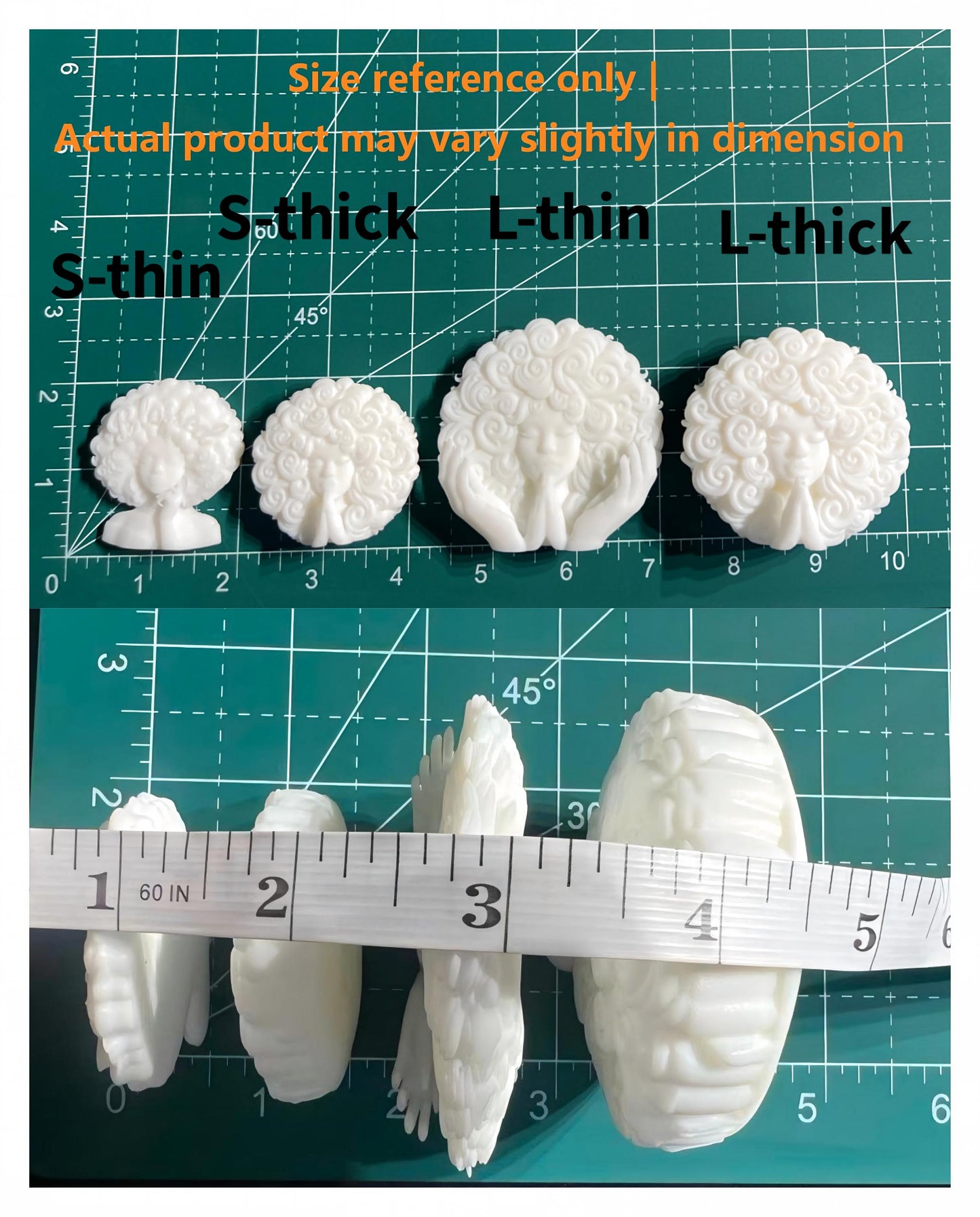 SUPERVALUECHOICE HCSEUA00056  Z-Blank Red Cross Nurse Resin Bust DIY Paintable Craft Blanks for Brooch Keychain DIY Accessories
