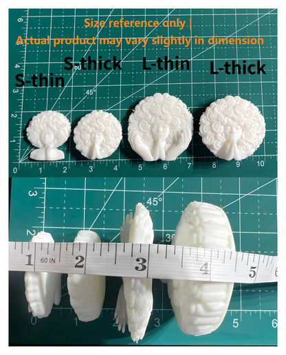 SUPERVALUECHOICE HCSEUA00056  Z-Blank Red Cross Nurse Resin Bust DIY Paintable Craft Blanks for Brooch Keychain DIY Accessories