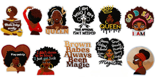 SUPERVALUECHOICE HCSEYB00013 Black Girl Magic Embroidered Fabric Patch
