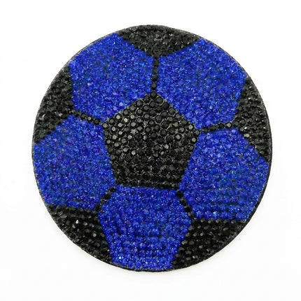SUPERVALUECHOICE HCSESA00064 Rhinestone Soccer Ball Keychain & Brooch