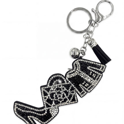 SUPERVALUECHOICE HCSESA00037 Crystal High Heel Keychain and Brooch Multifunctional Bag Charm
