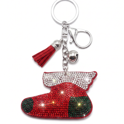 SUPERVALUECHOICE HCSESA00043 Crystal Christmas Series Keychain & Brooch