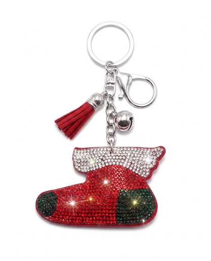 SUPERVALUECHOICE HCSESA00043 Crystal Christmas Series Keychain & Brooch