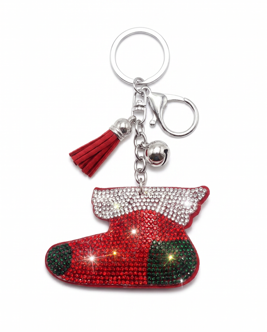 SUPERVALUECHOICE HCSESA00043 Crystal Christmas Series Keychain & Brooch