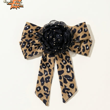 SUPERVALUECHOICE HCSESA00002 Leopard-Print Flower Brooch