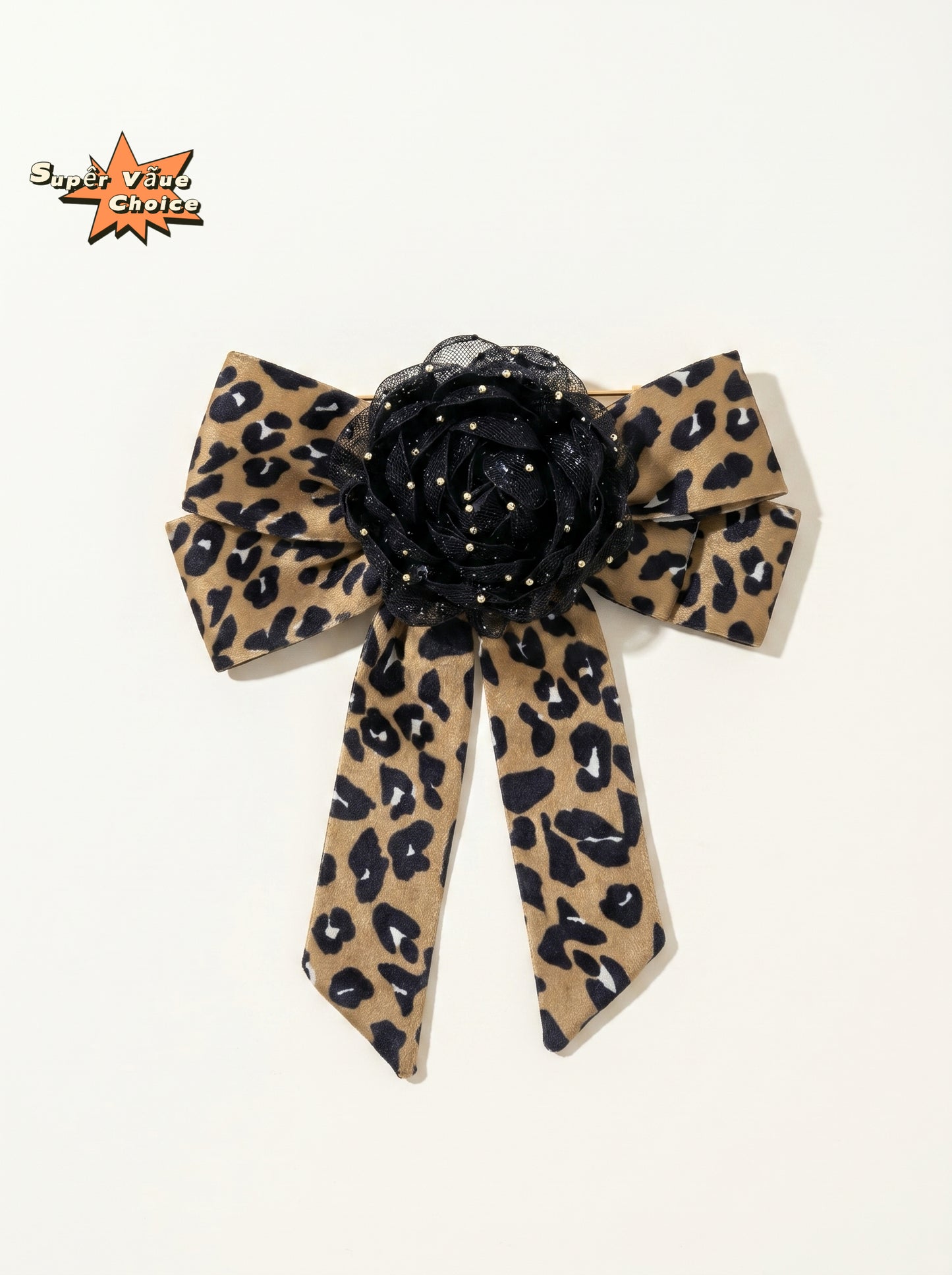 SUPERVALUECHOICE HCSESA00002 Leopard-Print Flower Brooch