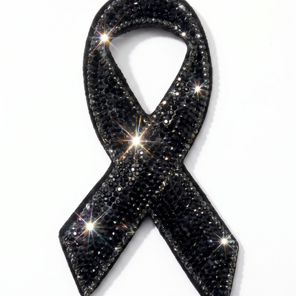SUPERVALUECHOICE HCSESA00048 Sparkly Rhinestone Ribbon Keychain Brooch