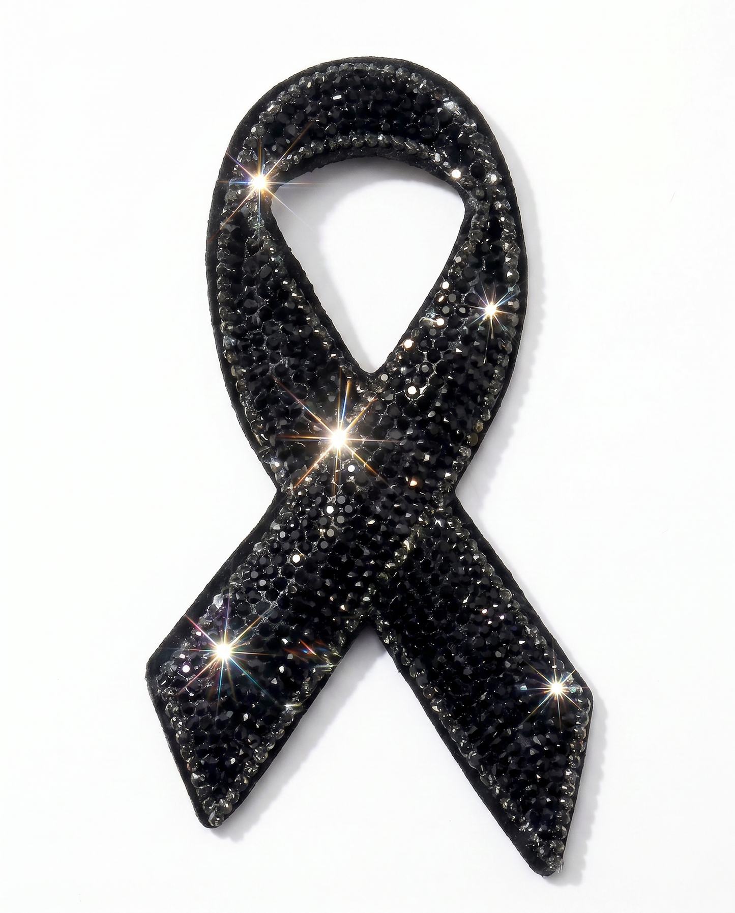 SUPERVALUECHOICE HCSESA00048 Sparkly Rhinestone Ribbon Keychain Brooch