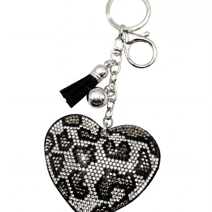 SUPERVALUECHOICE HCSESA00029 Crystal Heart Keychain and Brooch