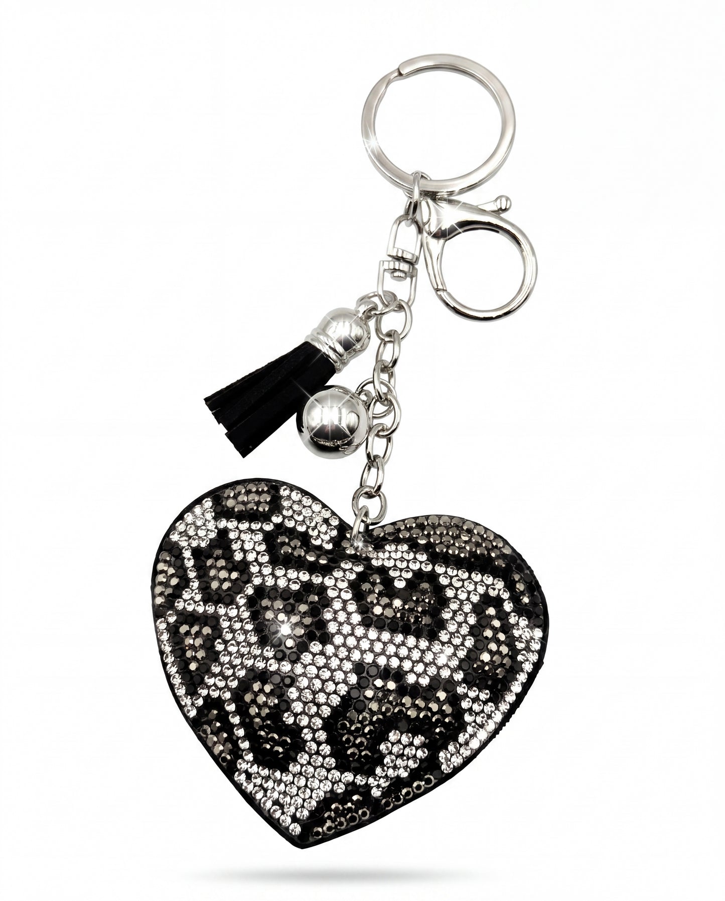 SUPERVALUECHOICE HCSESA00029 Crystal Heart Keychain and Brooch