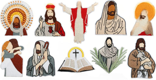 SUPERVALUECHOICE HCSEYB000010 Jesus Embroidered Fabric Patch